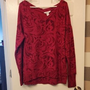 Athleta Coaster Luxe Red Sweatshirt